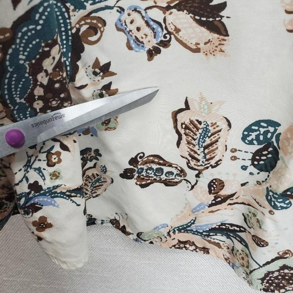 Chicos Long Sleeve Top Womens 3 XL/16 Paisley/Floral Collared Modal/Rayon - Picture 11 of 12